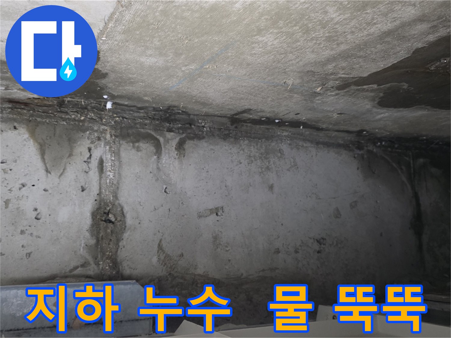 오남읍 건물 지하 누수 - 물 떨어짐