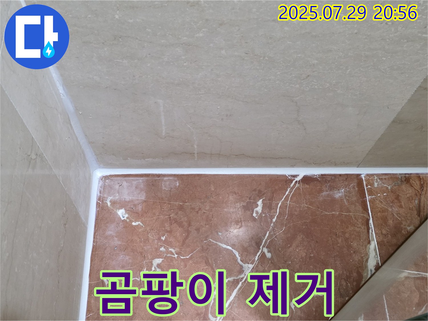 곰팡이 제거 - 깨끗하게 청소 후 시공!