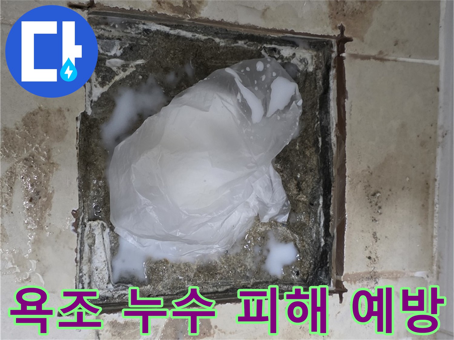 동산동 욕조 누수 - 아랫집 피해 예방 및 빠른 대처