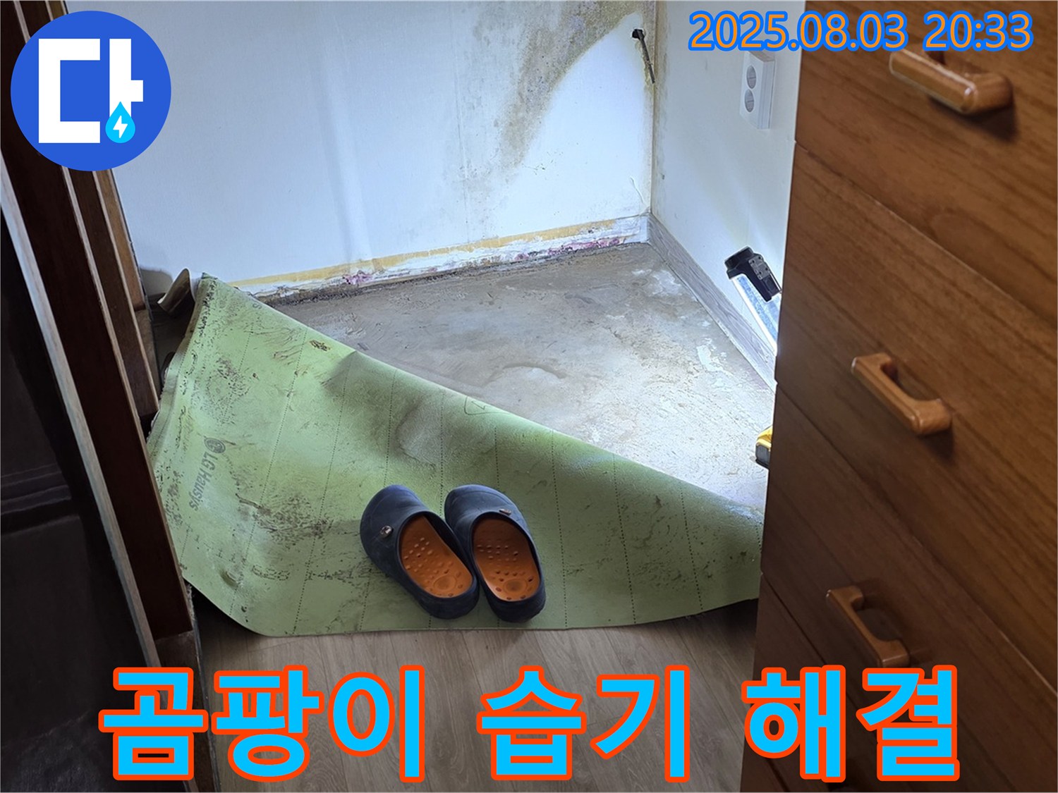 곰팡이 습기 해결 - 건강한 공간