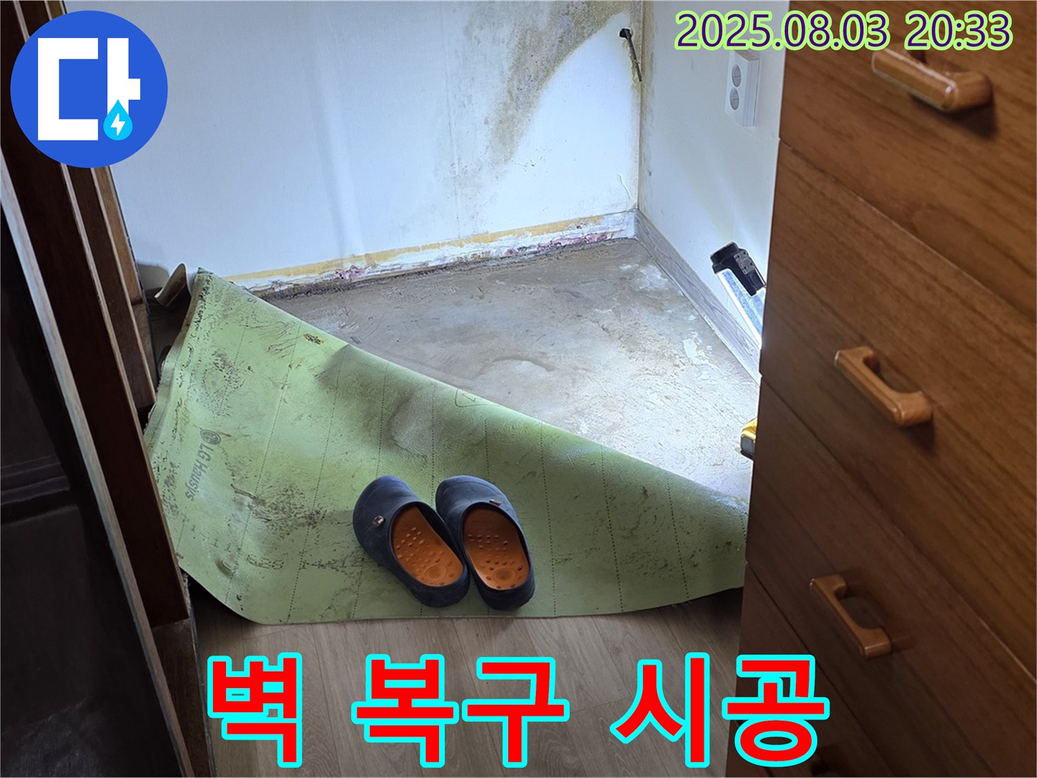 벽 복구 - 곰팡이 재발 방지