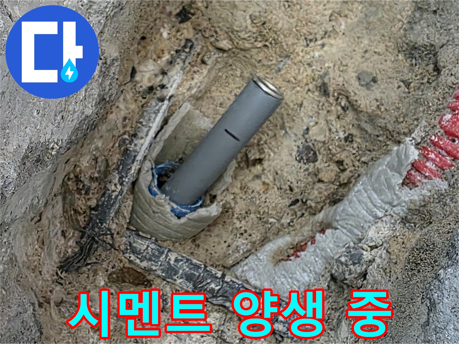 자이아파트 누수 - 꼼꼼한 시멘트 양생