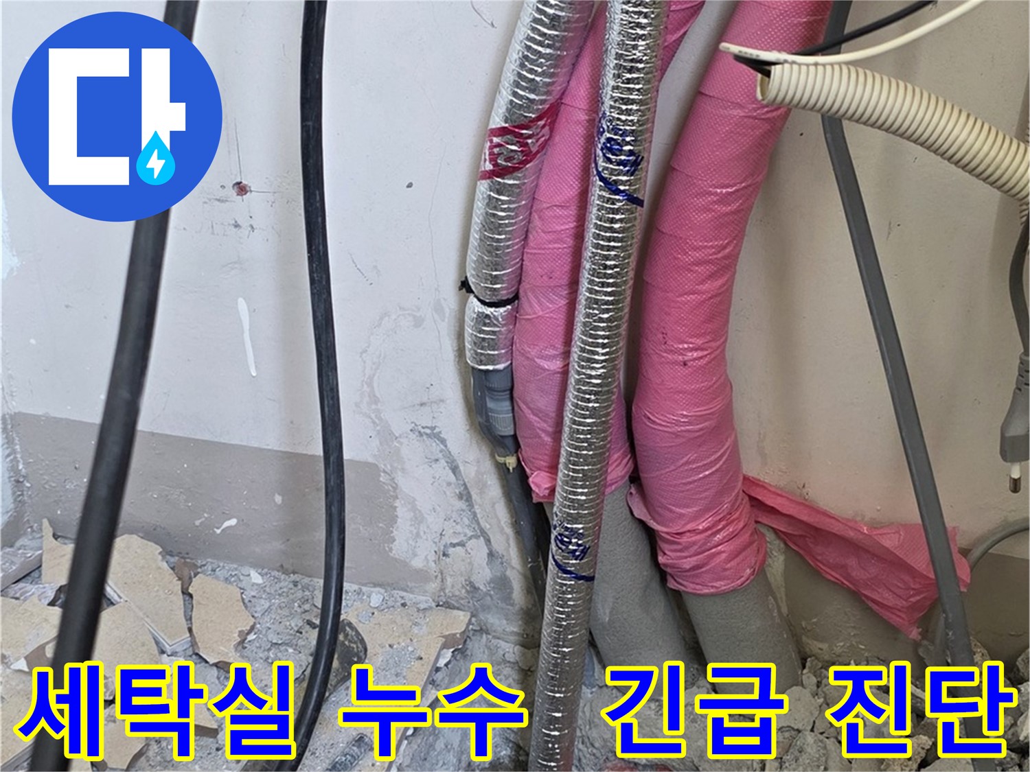 양주 삼숭동 양주자이 107동 - 세탁실 하수 배관 누수 긴급 진단