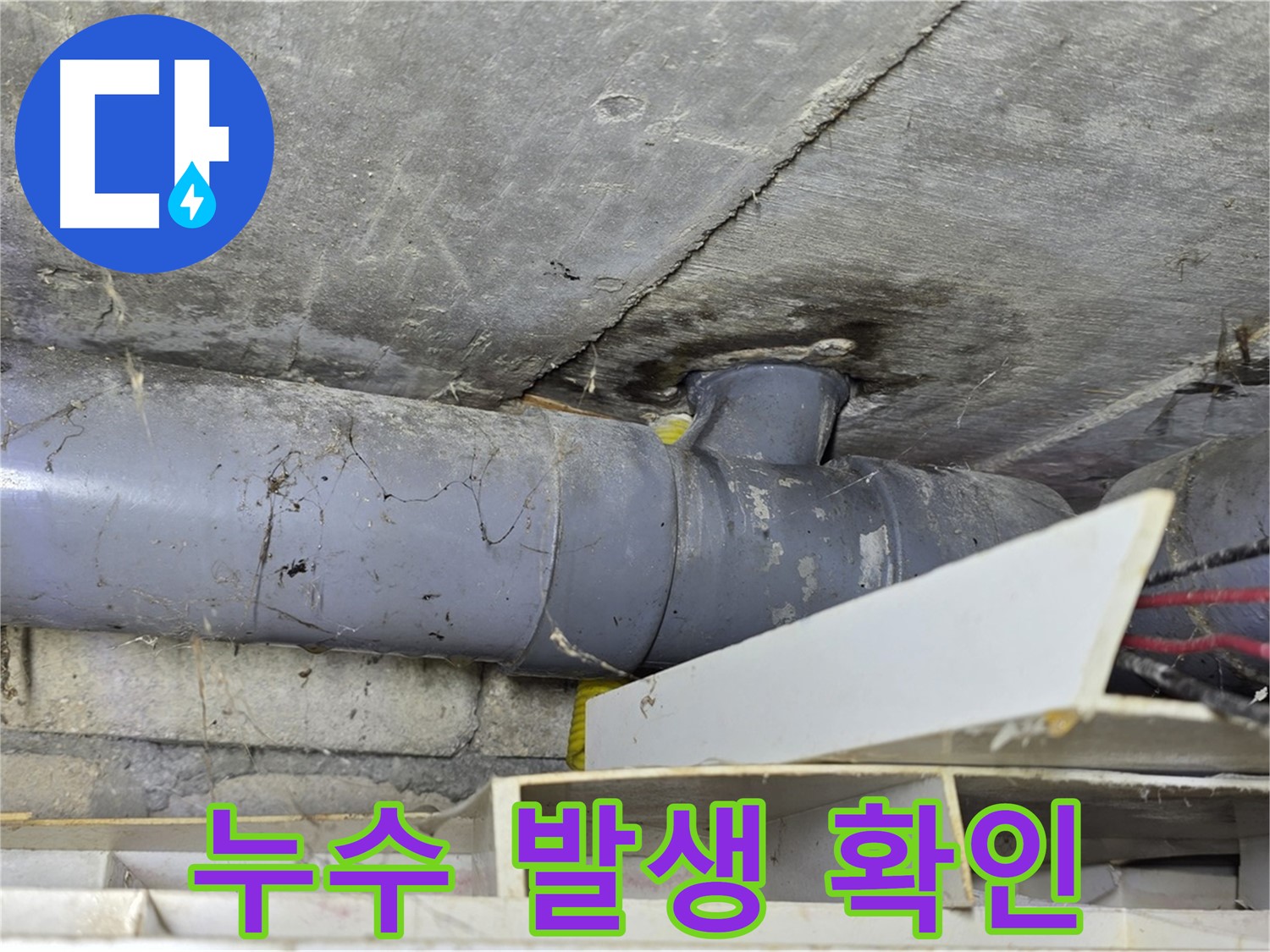 누수 발생 지점 - 정확한 확인