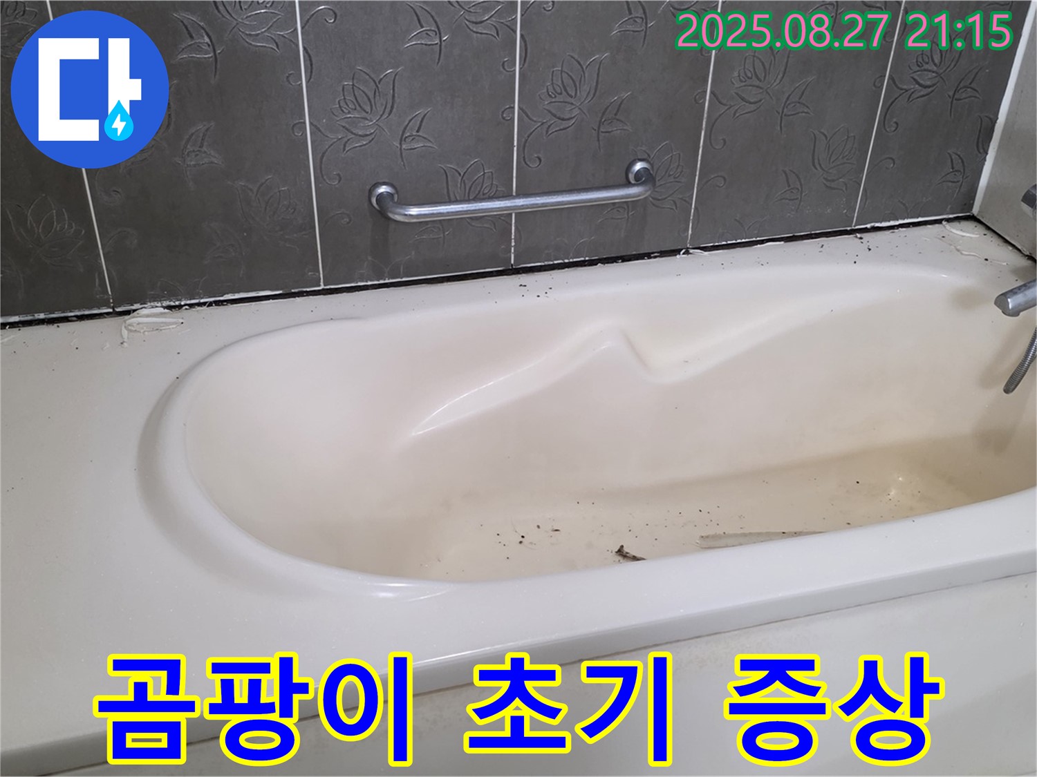 분당구 운중동 욕조 - 곰팡이 초기 누수 증상 의심