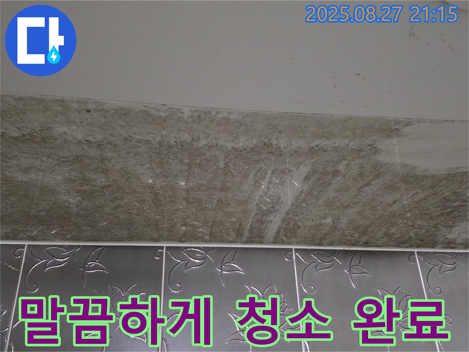 산운마을 곰팡이 - 곰팡이, 말끔하게 청소 완료!