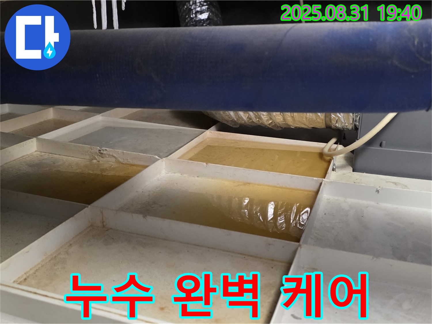 누수 케어 - 트레이 주변 청결 유지