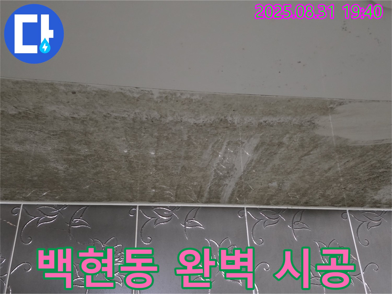 백현동 욕실 누수 - 곰팡이 완벽한 시공으로 안심!