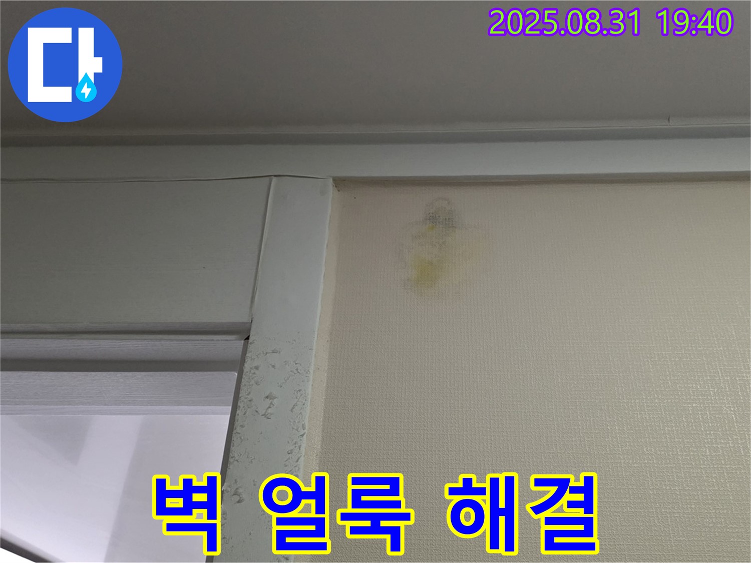 벽 얼룩 해결 - 성남 분당 산운로 누수 - 걱정 끝