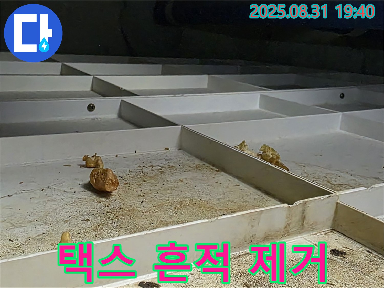 분당 구미동 누수 - 천장 택스 누수 흔적 깨끗하게 제거