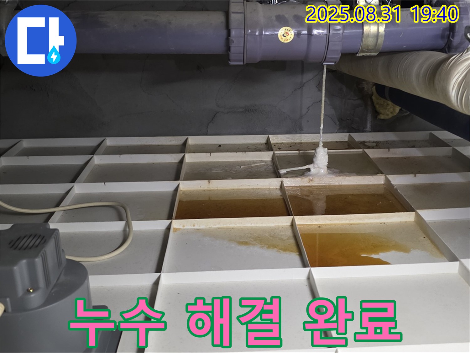 분당 백현동 누수 - 누수 해결 완료, 쾌적한 환경 되찾기