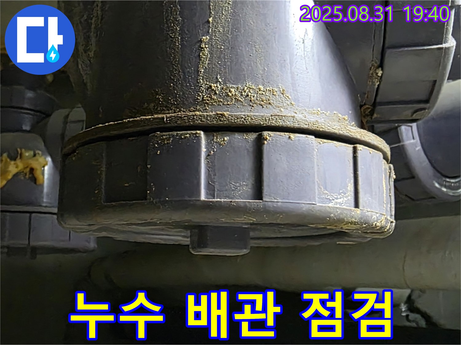 분당 백현동 누수 - 누수된 배관의 상태를 꼼꼼하게 점검