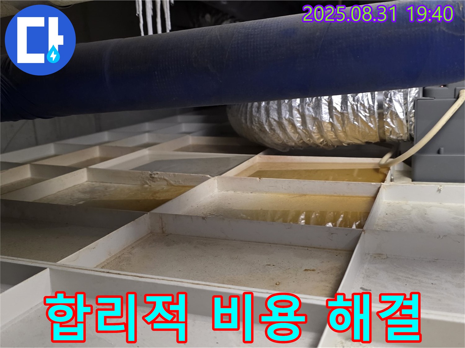 성남 분당 산운로 건물 천장 누수 - 합리적인 비용으로 누수 문제 해결