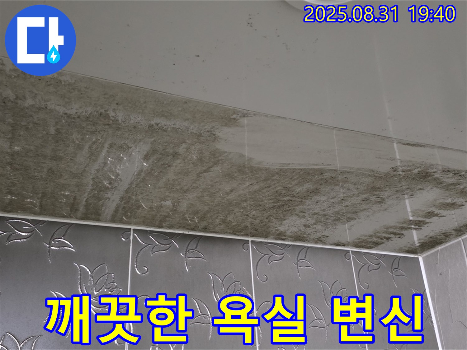 정자동 욕실 - 누수와 곰팡이 해결 후 깨끗해진 모습