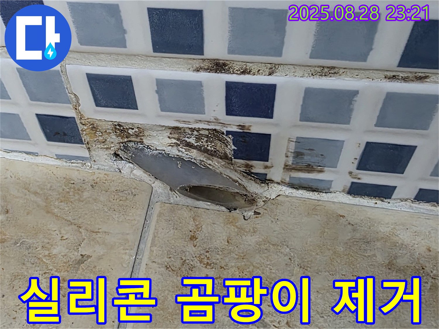 욕조 실리콘 곰팡이 - 곰팡이 제거