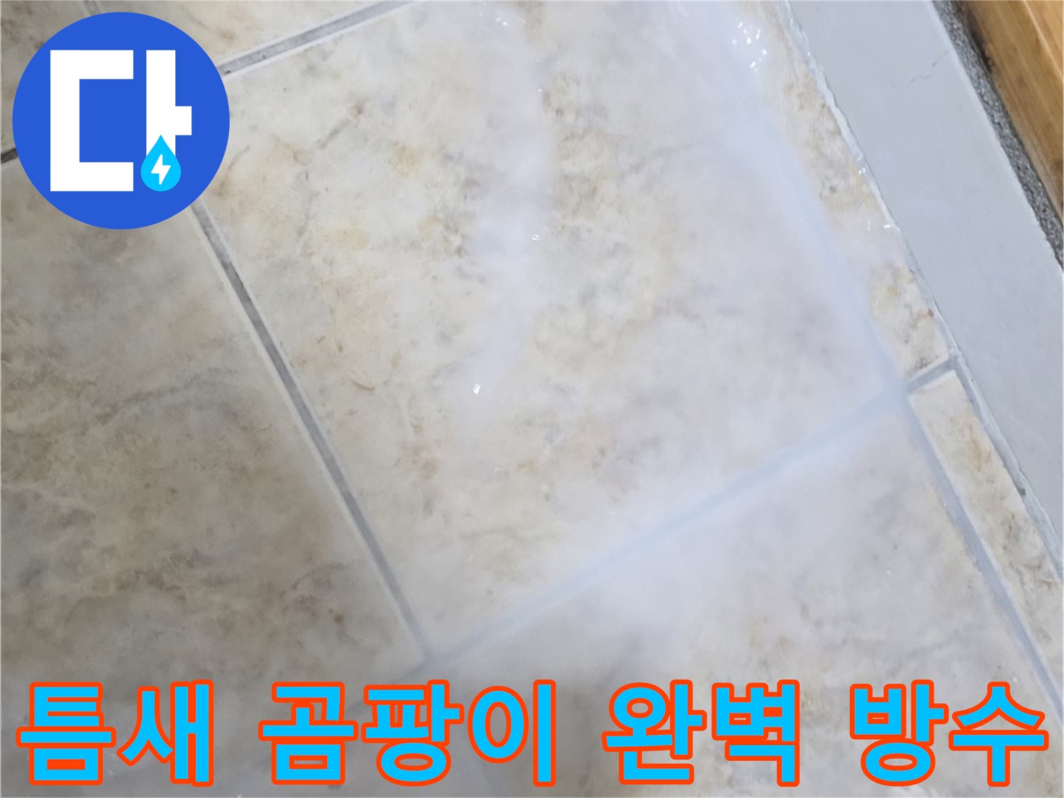 타일 틈새 곰팡이 - 싹 없애고 - 누수까지 완벽 차단!