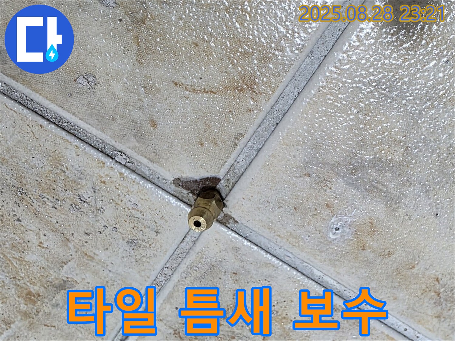 타일 틈새 보수 - 간단 해결