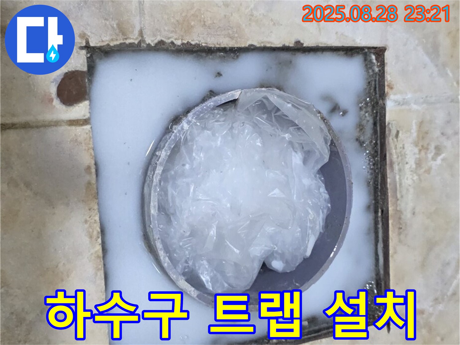 하수구 트랩 - 악취 차단