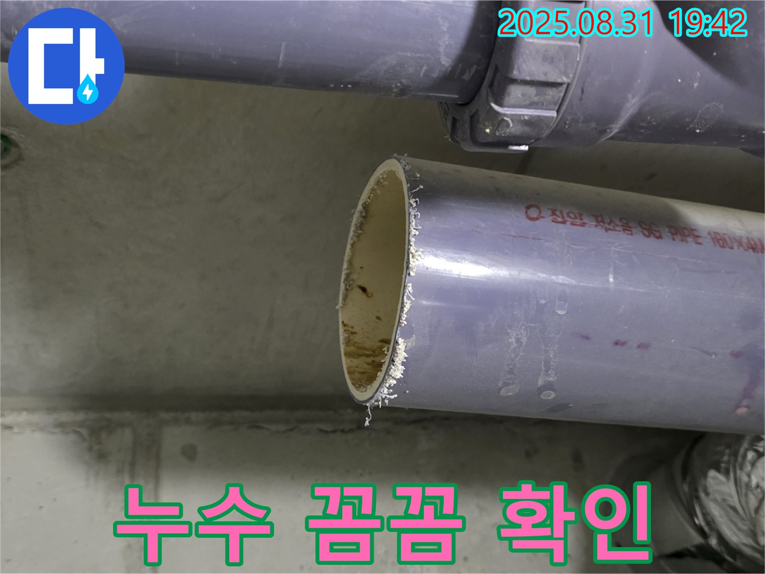 누수 재확인 - 혹시 모를 상황 대비!
