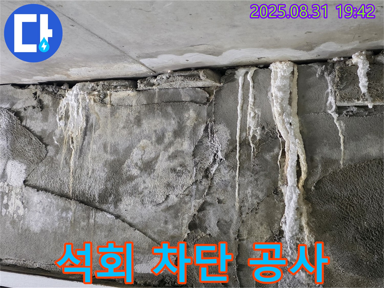 콘크리트 석회 - 완벽 차단 공사