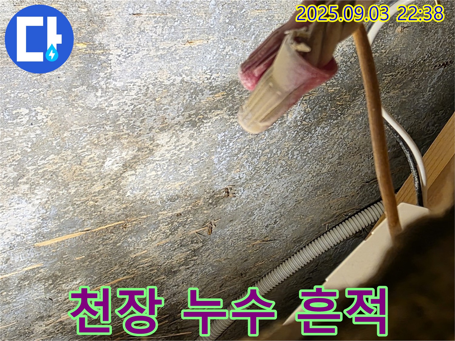 용산구 한강로2가 누수 - 천장 누수 흔적 발견
