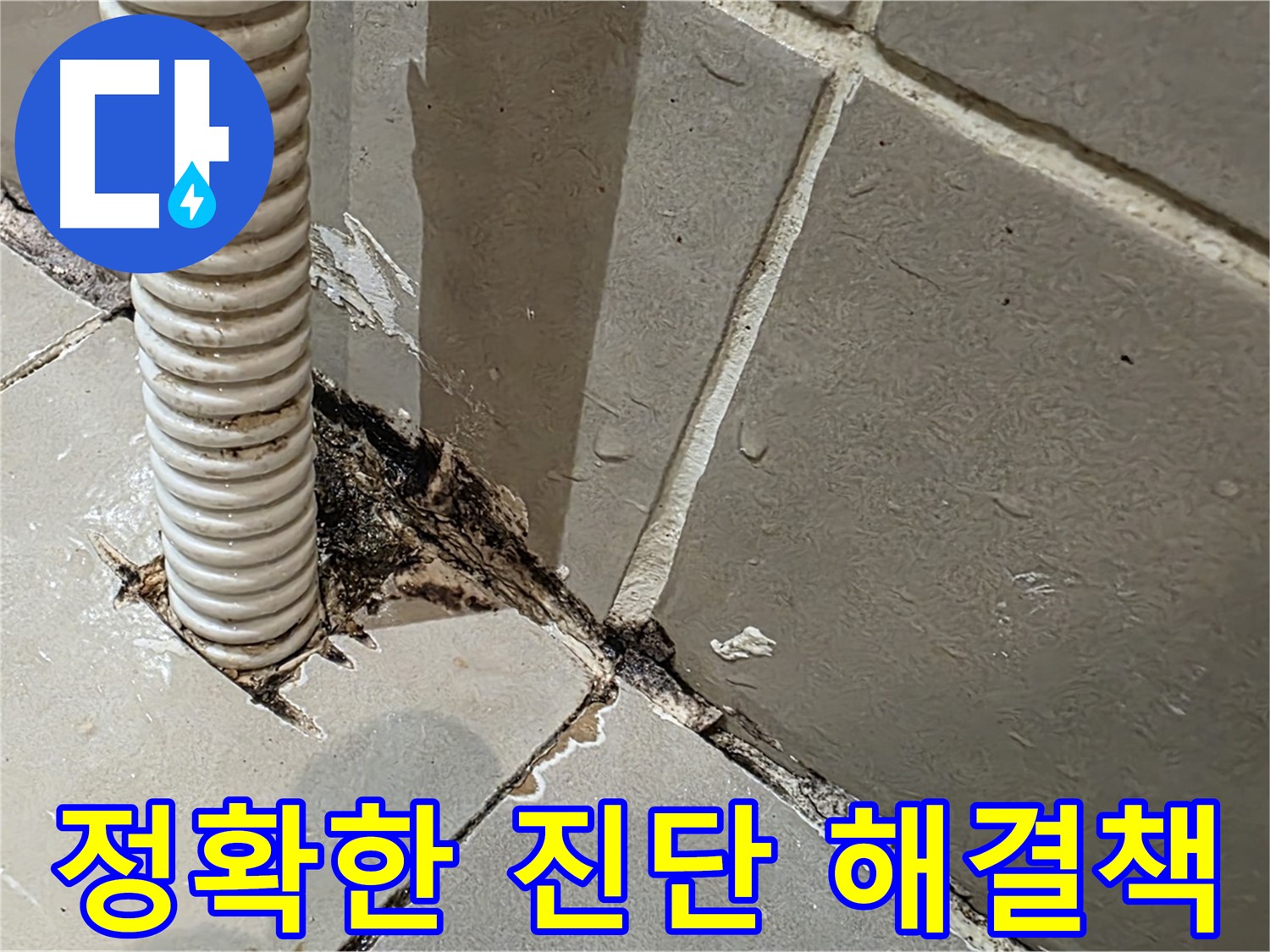 한강로2가 상가 화장실 누수 - 메지 불량 및 방수층 손상으로 인한 누수 문제