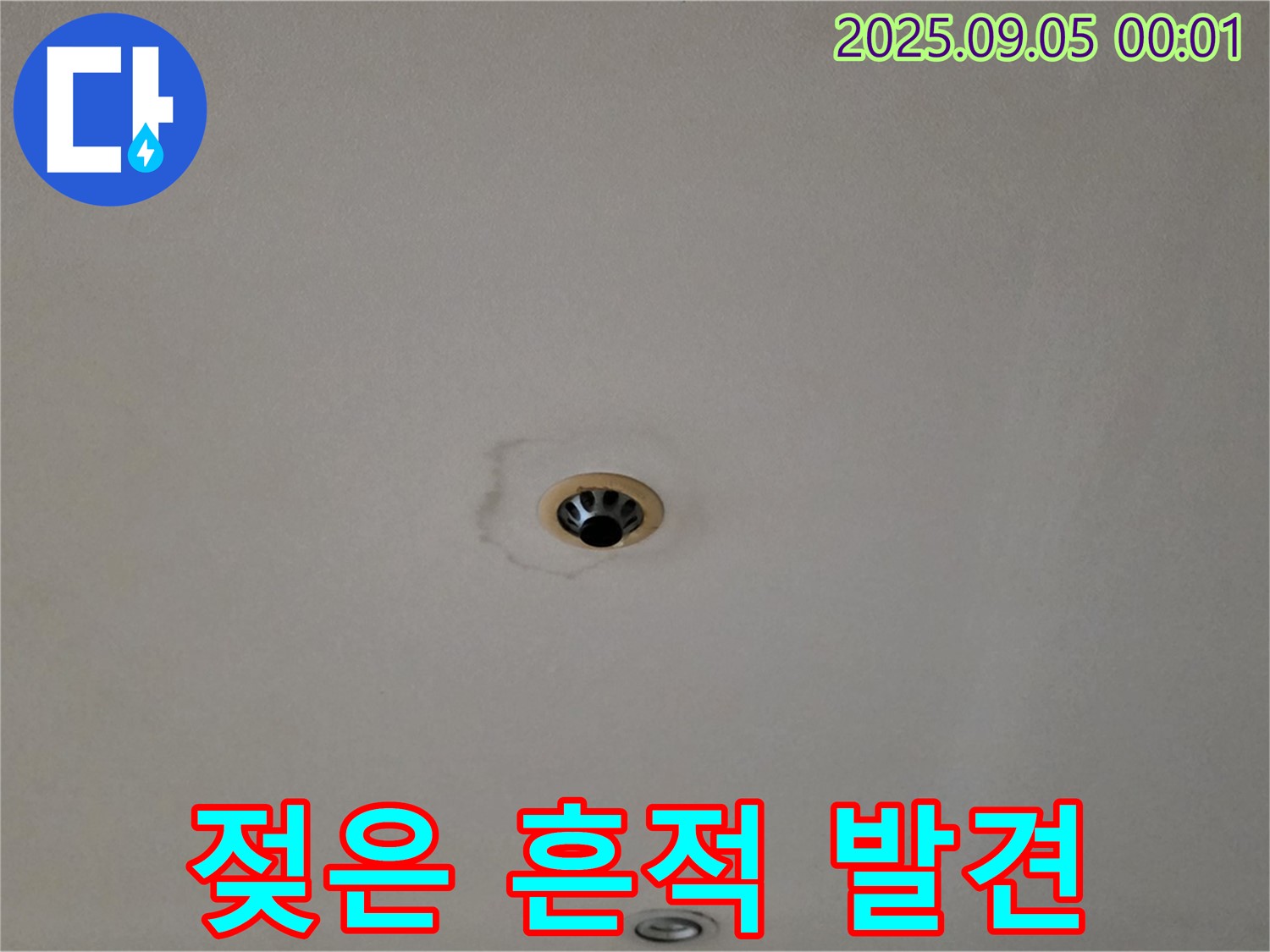젖은 흔적 - 누수의 명백한 증거