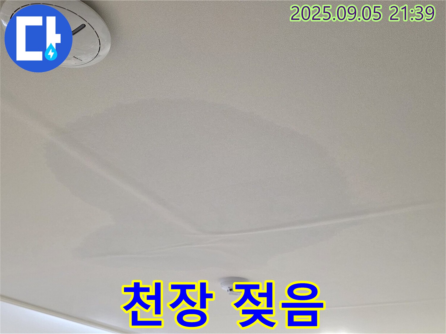 사가정 센트럴아이파크 누수 - 젖어있는 천장, 누수 진행 중