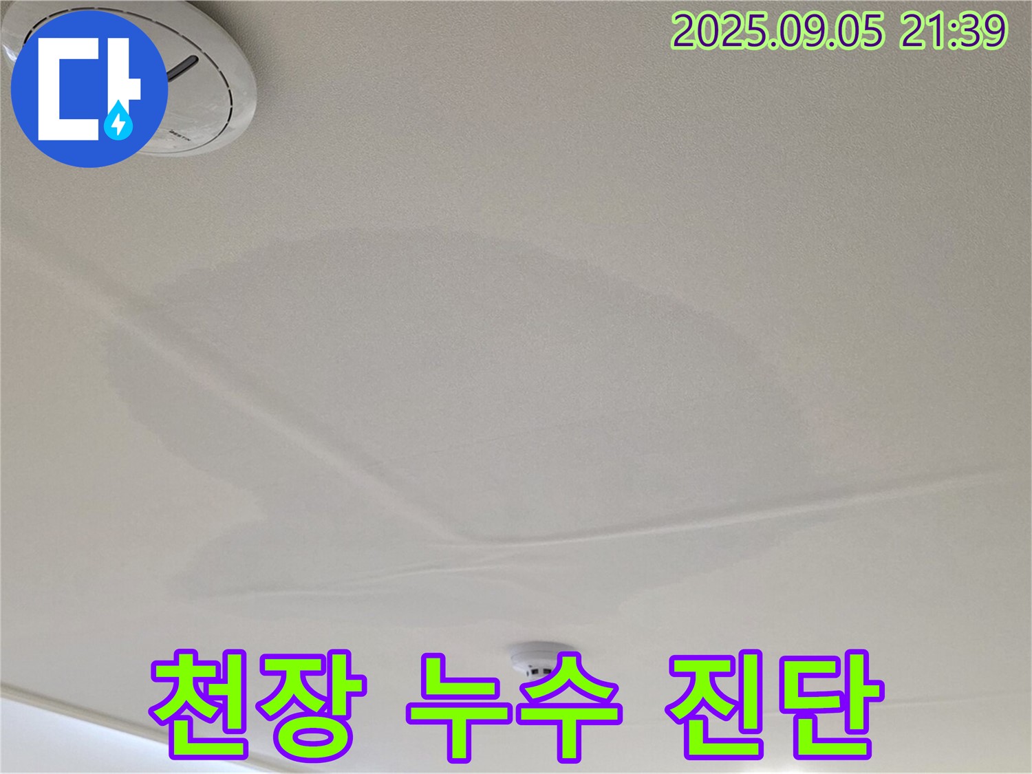 사가정 센트럴아이파크 천장 누수 - 젖어있는 천장, 맞춤 진단