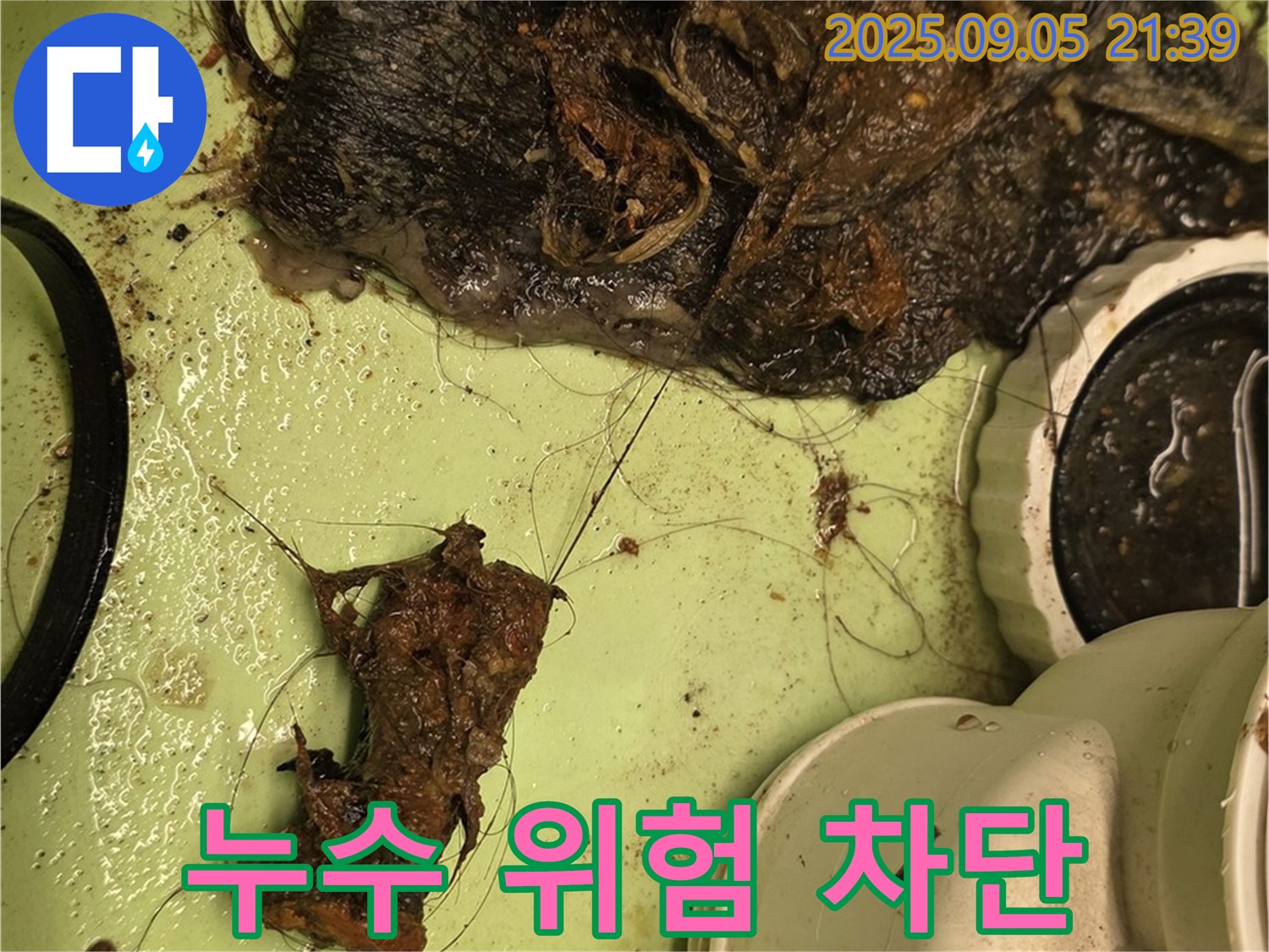 세면대 배수구 막힘 - 전문가의 손길 - 누수 위험 차단