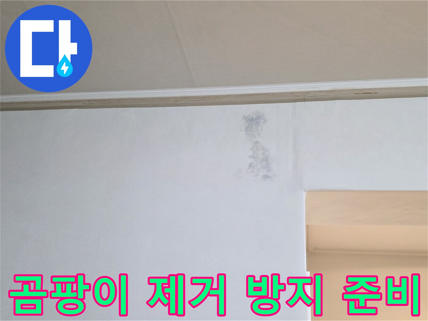 곰팡이 제거 및 재발 방지 시공 준비 완료 - 쾌적한 환경을 위해