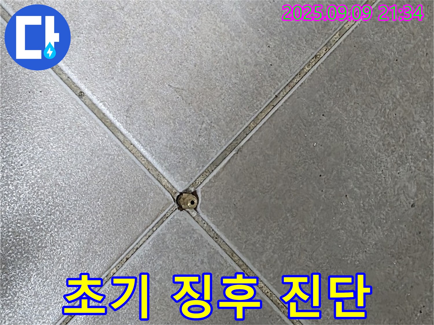 타일 틈새 누수 - 초기 징후 진단