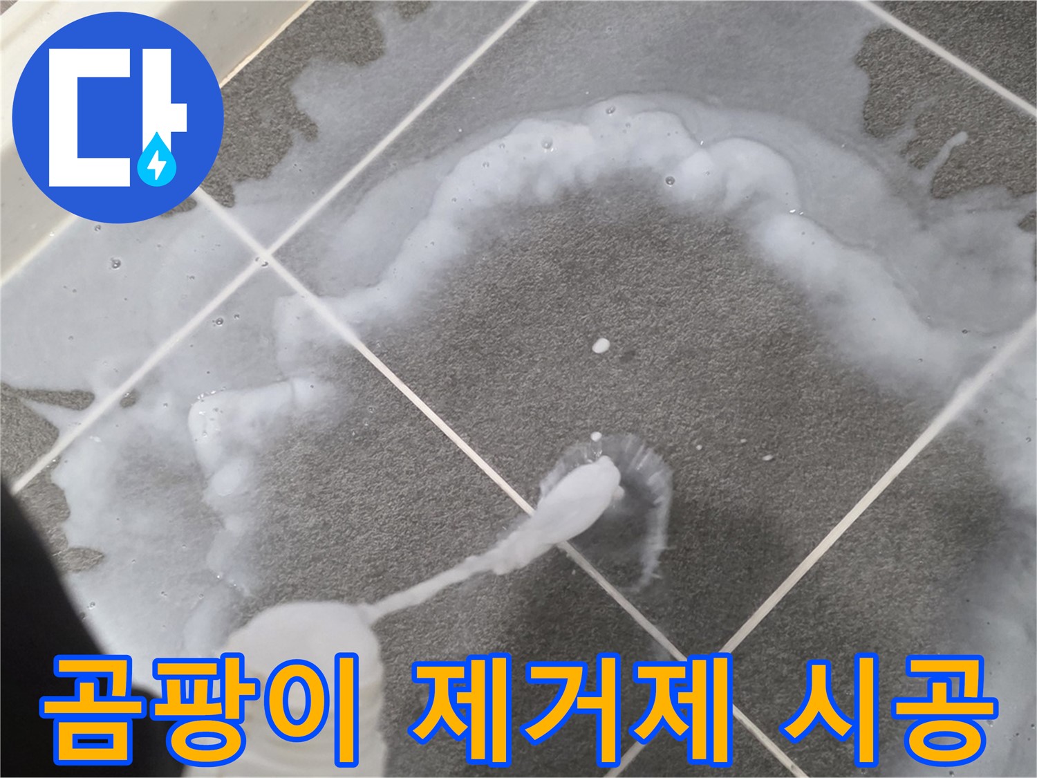 파주 동패동 아파트 욕실 - 곰팡이 제거제 꼼꼼 시공으로 깨끗하게