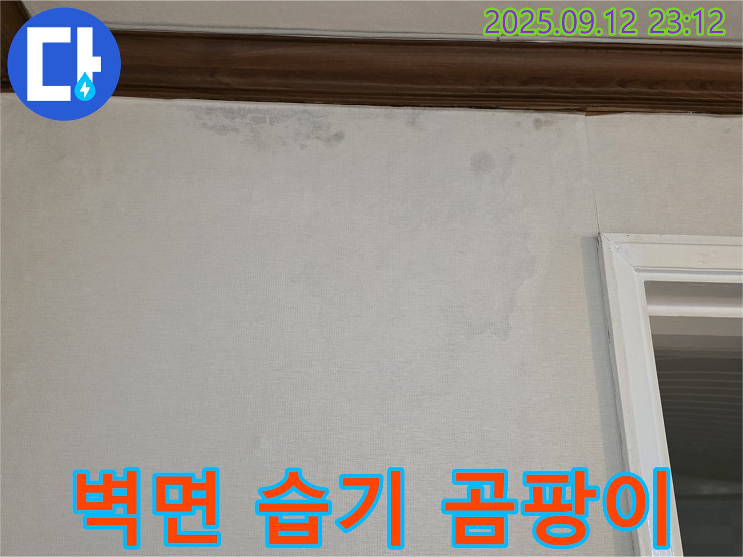 중계동 현대5차 아파트 벽면 습기 - 곰팡이 발생 전조 증상