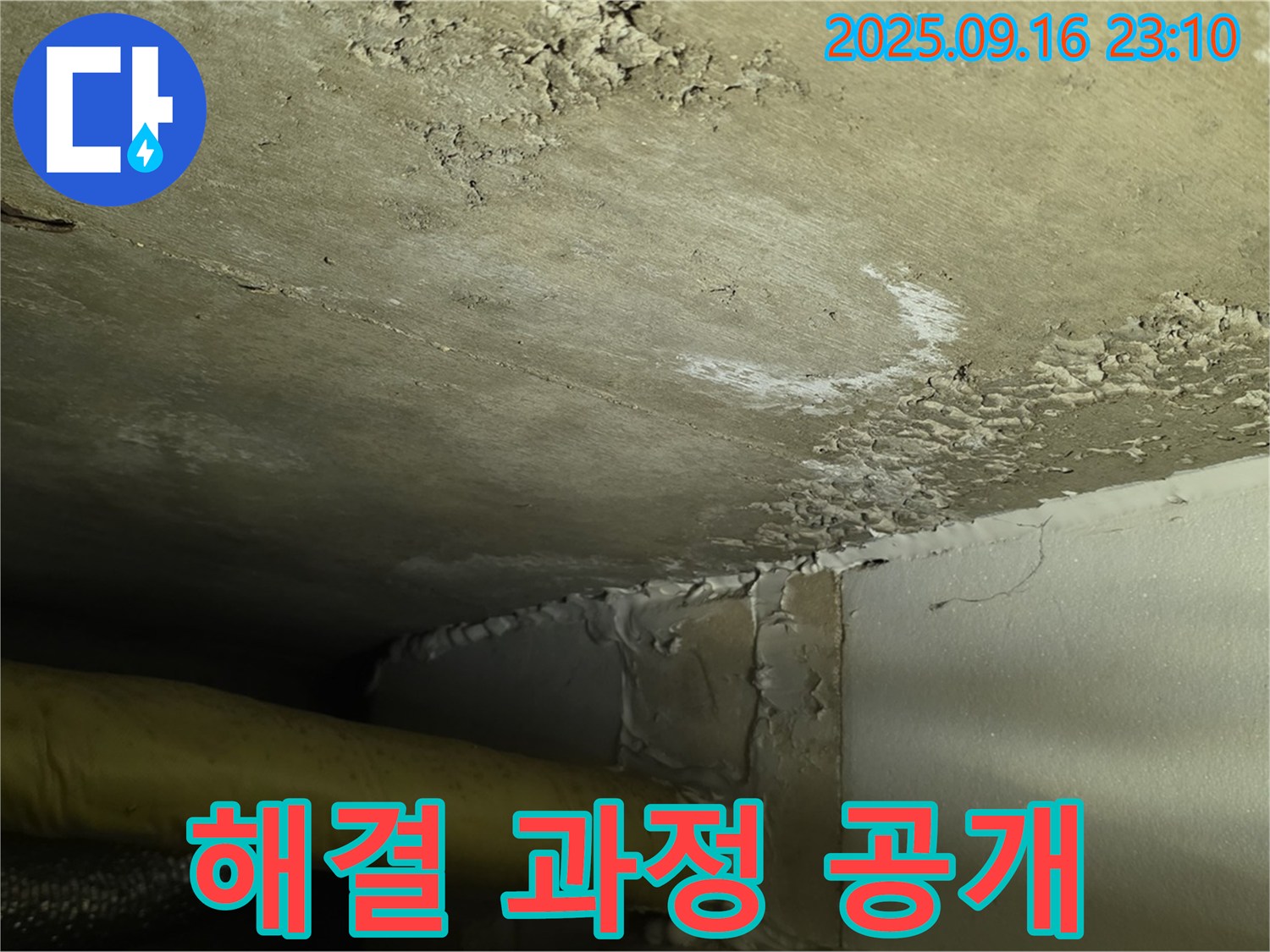 누수 해결 과정 공개 - 정확한 위치 파악