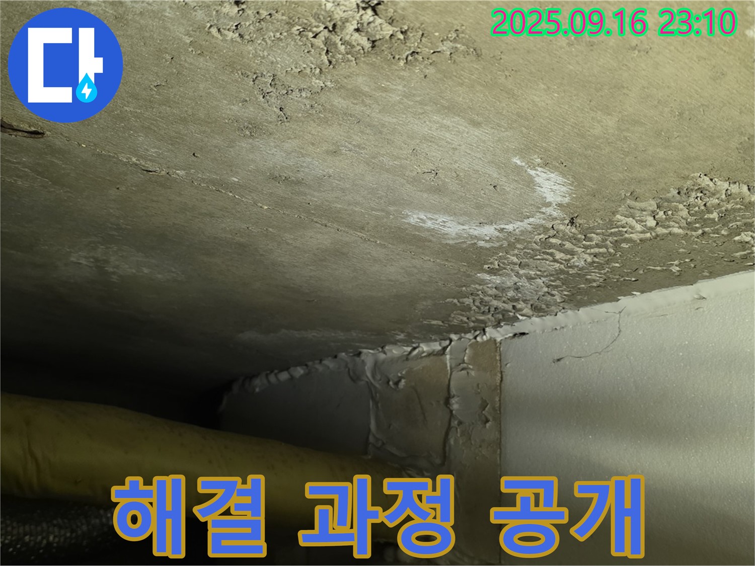 누수 해결 과정 공개 - 정확한 위치 파악