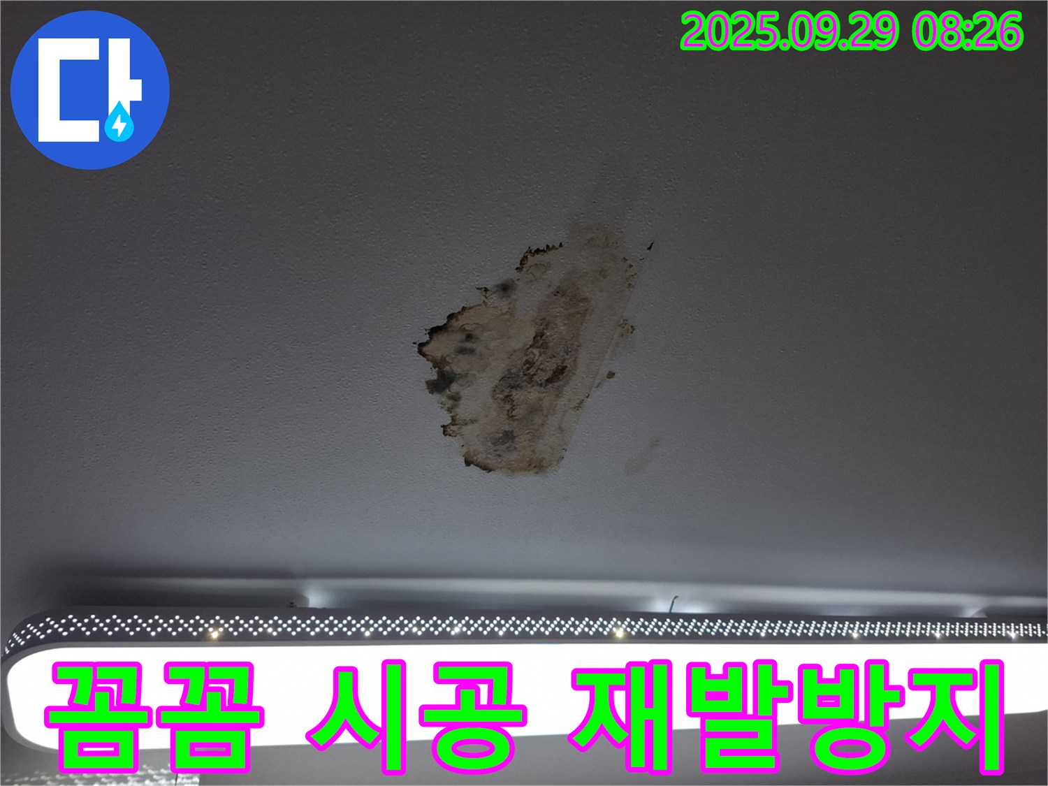 곰팡이 누수 - 꼼꼼 시공 - 재발 방지
