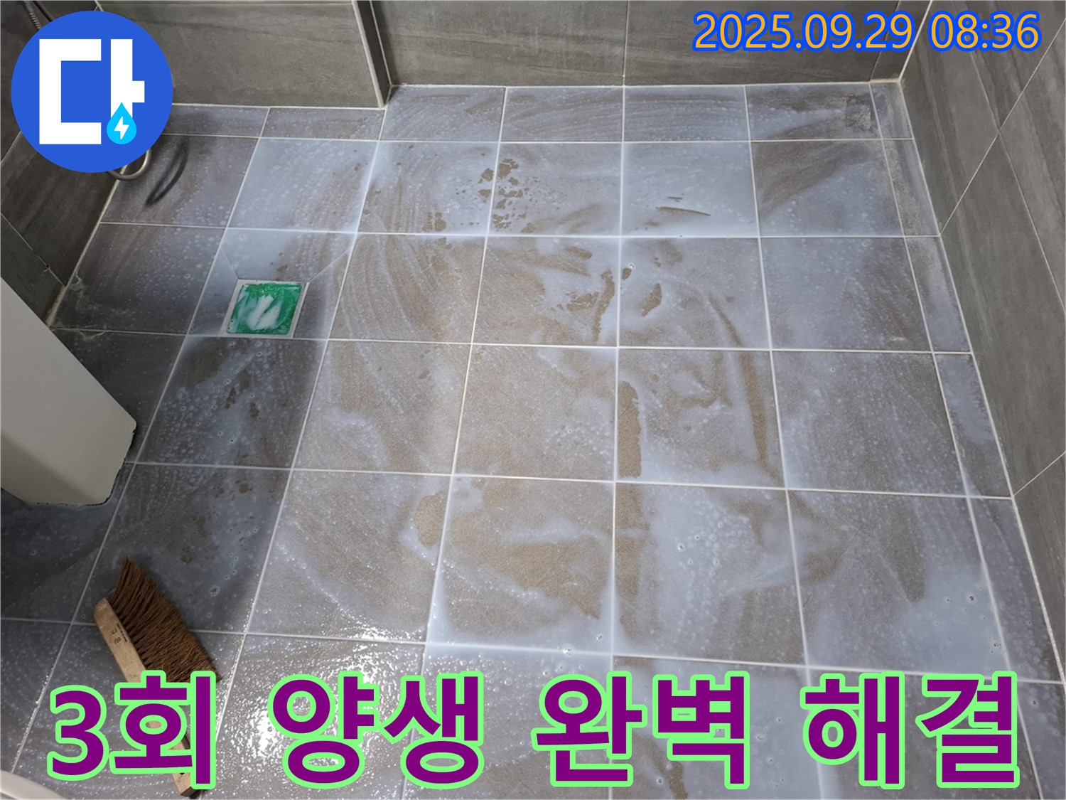 욕실 누수 - 3회 양생으로 완벽하게 해결