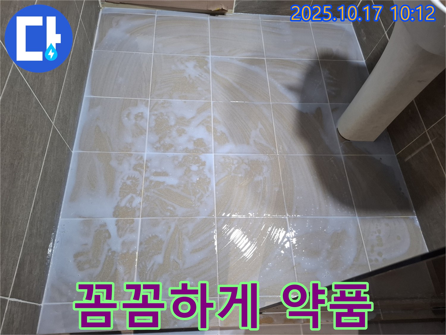 꼼꼼하게 약품 처리 - 곰팡이 제거