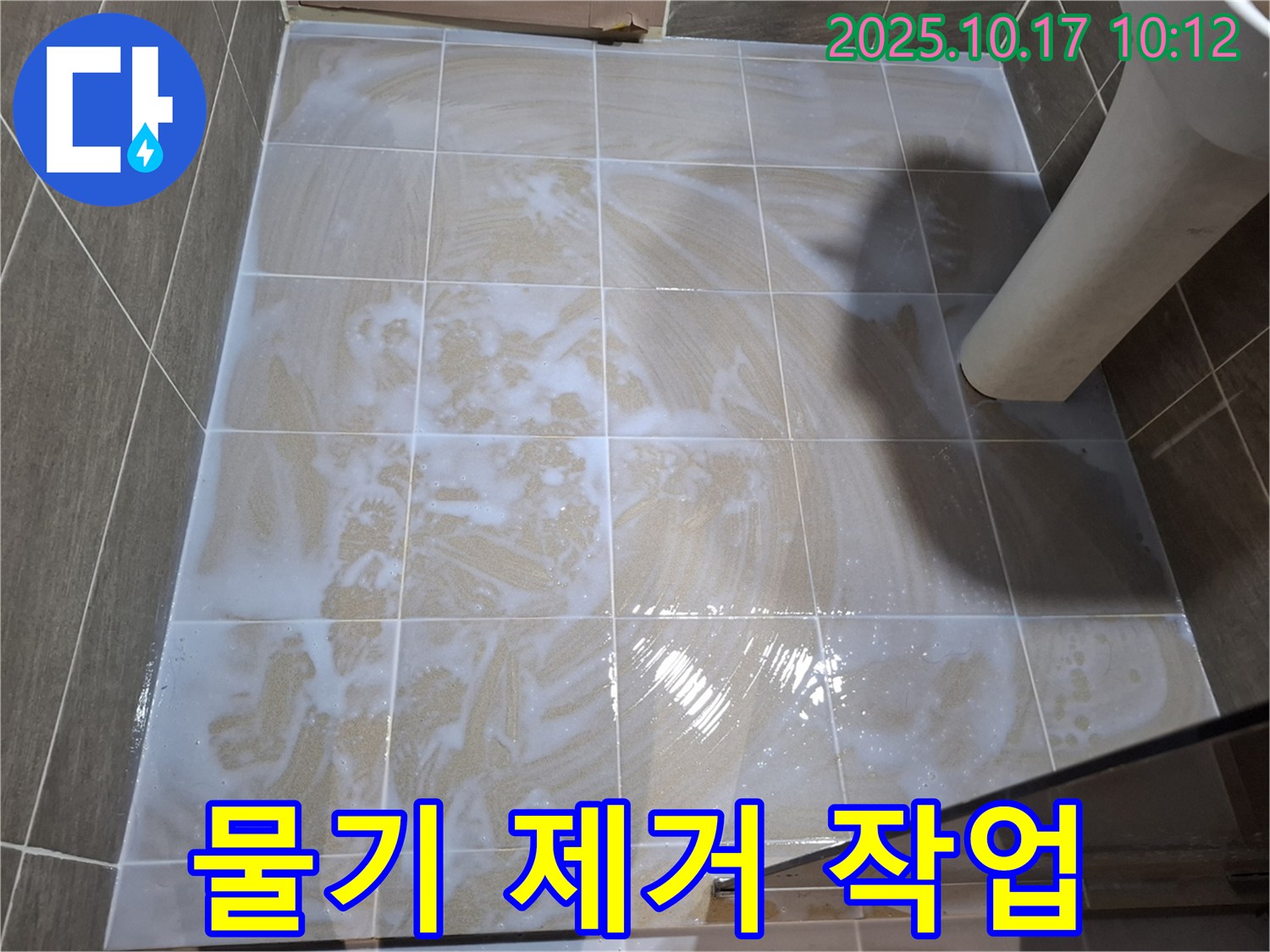 물기 제거 작업 - 곰팡이 재발 방지