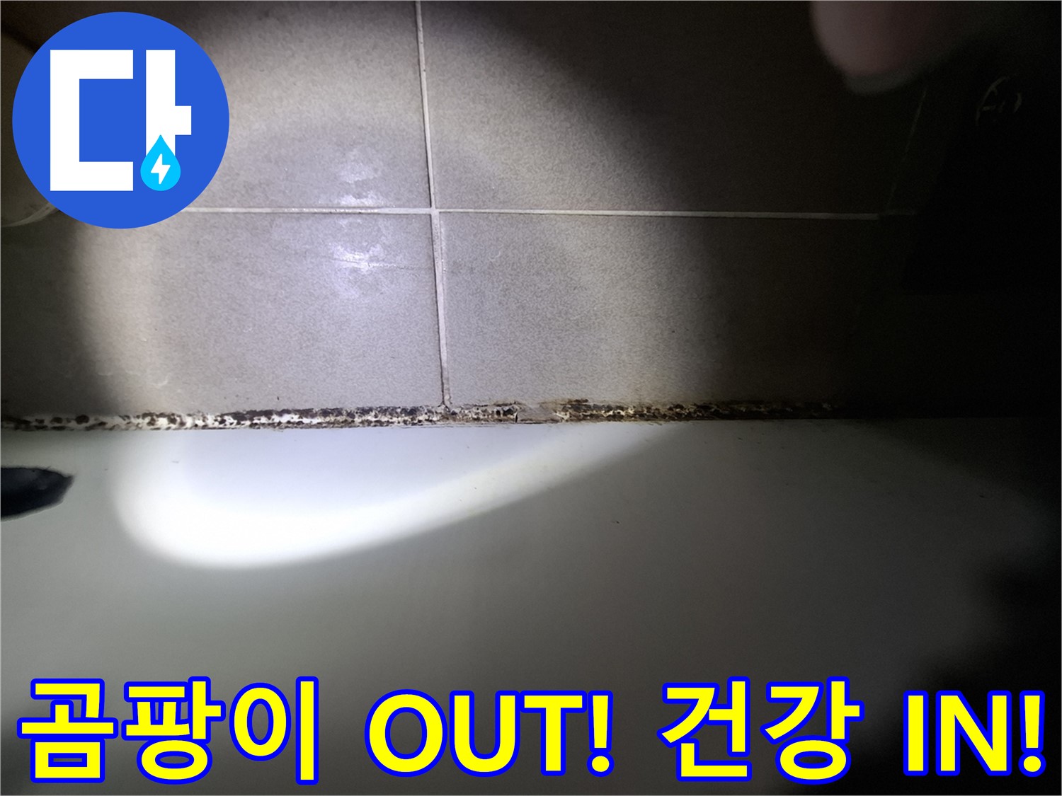 욕조 곰팡이 제거 - 곰팡이 OUT! 건강한 욕실 IN!