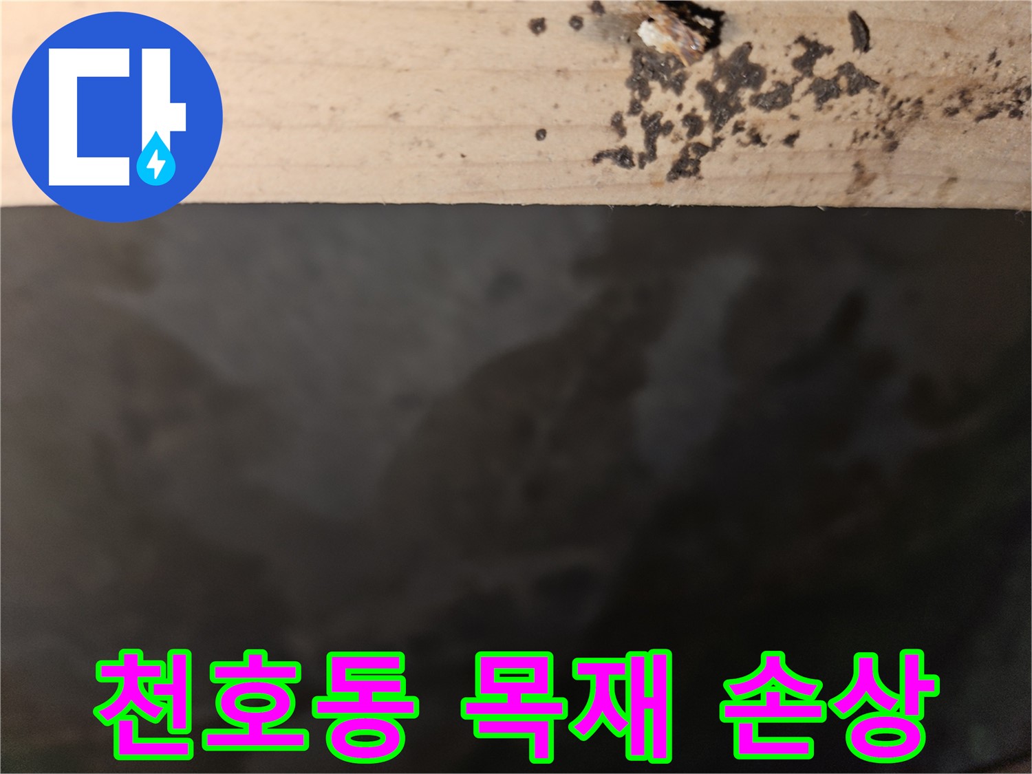 강동구 천호동 누수 - 목재 손상 - 건물 안전 위협