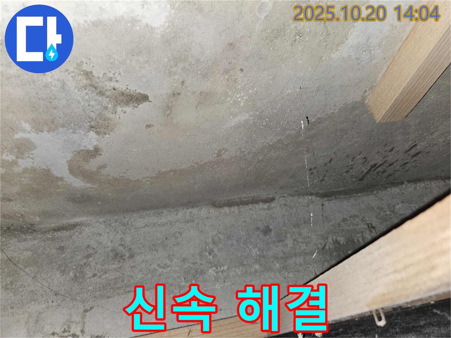 콘크리트 천장 누수 - 신속 해결