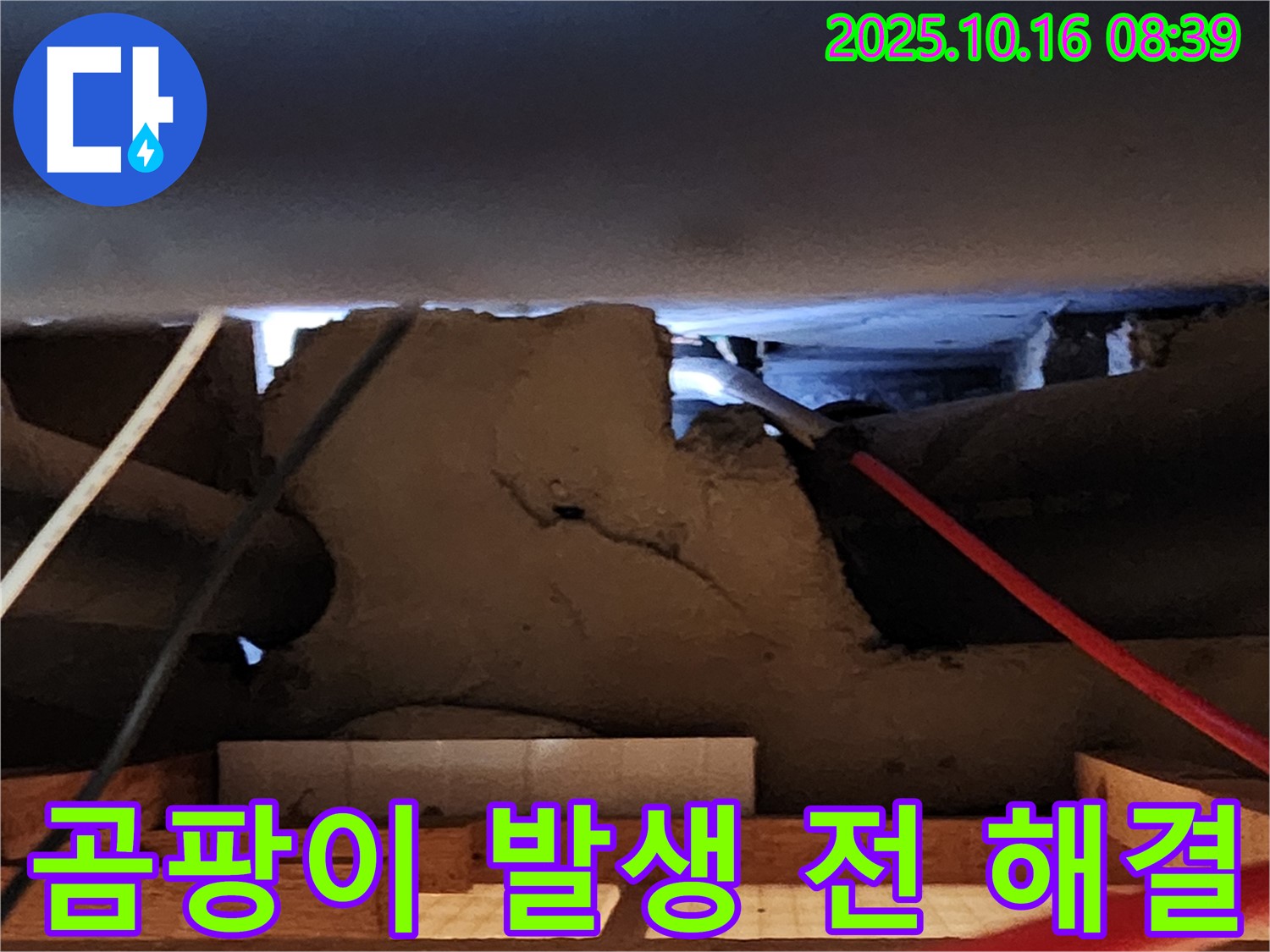 경신리 천장 석고보드 누수 - 곰팡이 발생 전에 빠른 해결이 중요