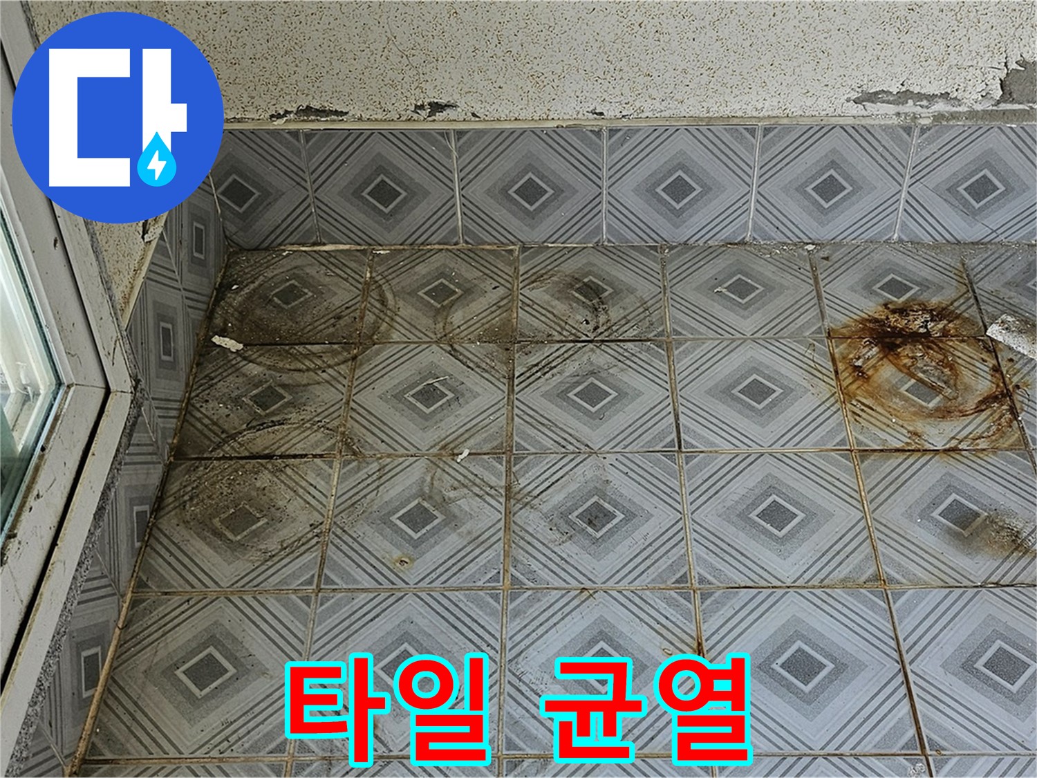 양천구 신정동 누수 - 타일 균열로 인한 누수