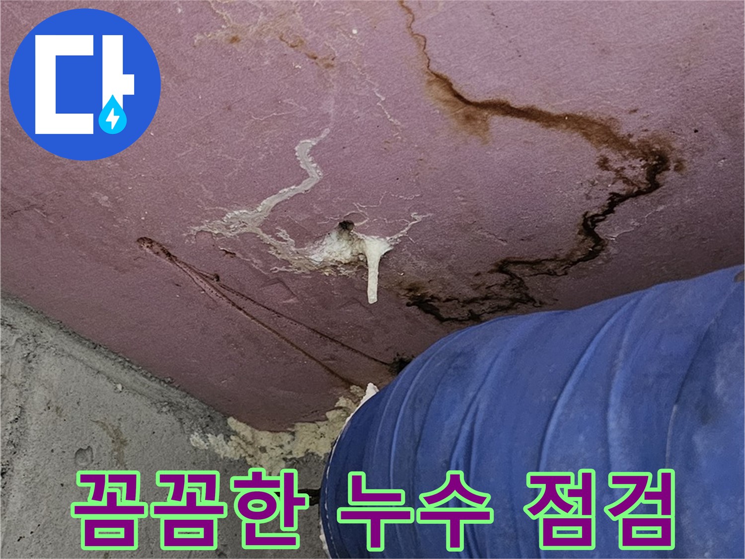 꼼꼼한 누수 점검 - 정확한 원인 진단