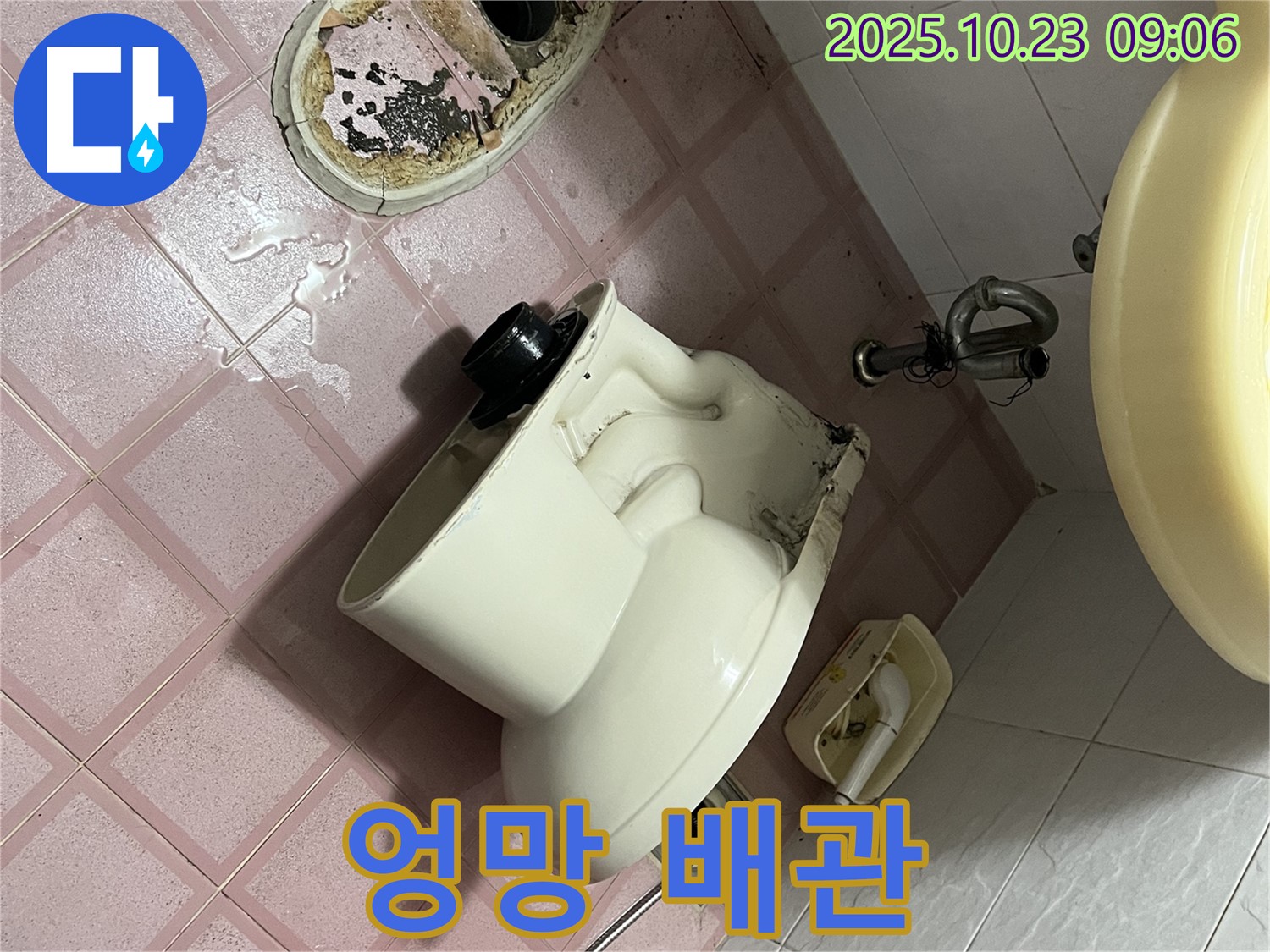 금천구 독산동 - 엉망진창 배관 상태