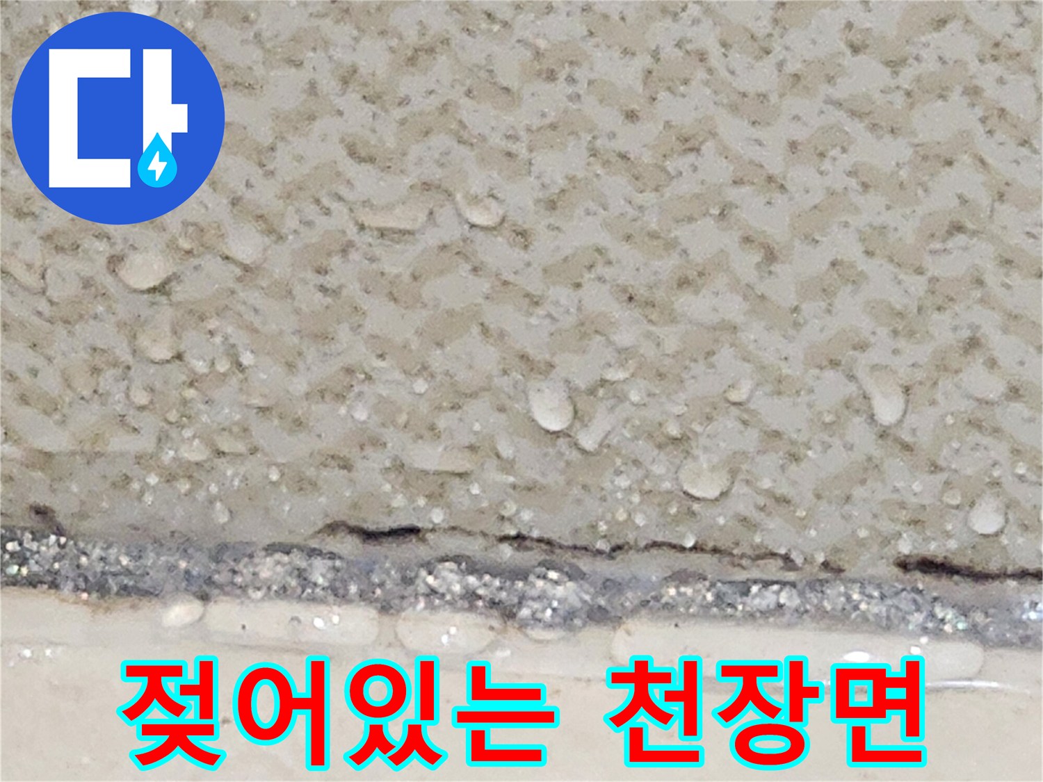습기가 맺힌 천장 슬래브 - 누수 현장 정밀 진단