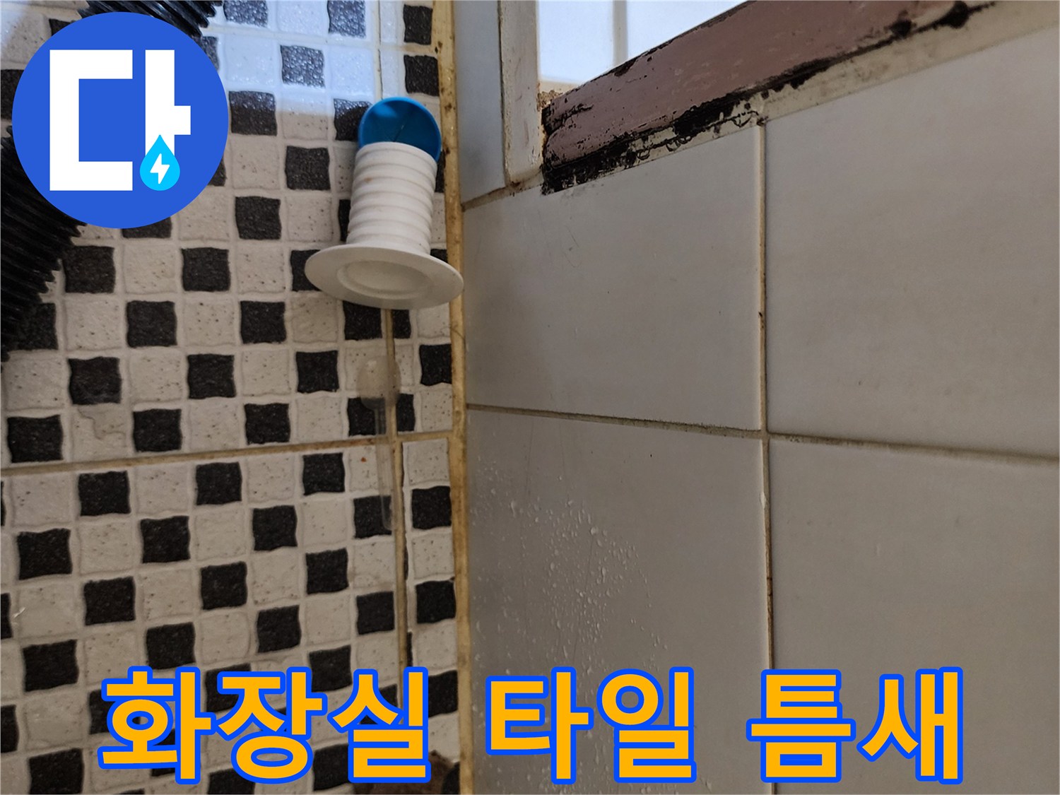 양주 산북동 현장의-화장실 타일 사이 물기 맺힘 현상