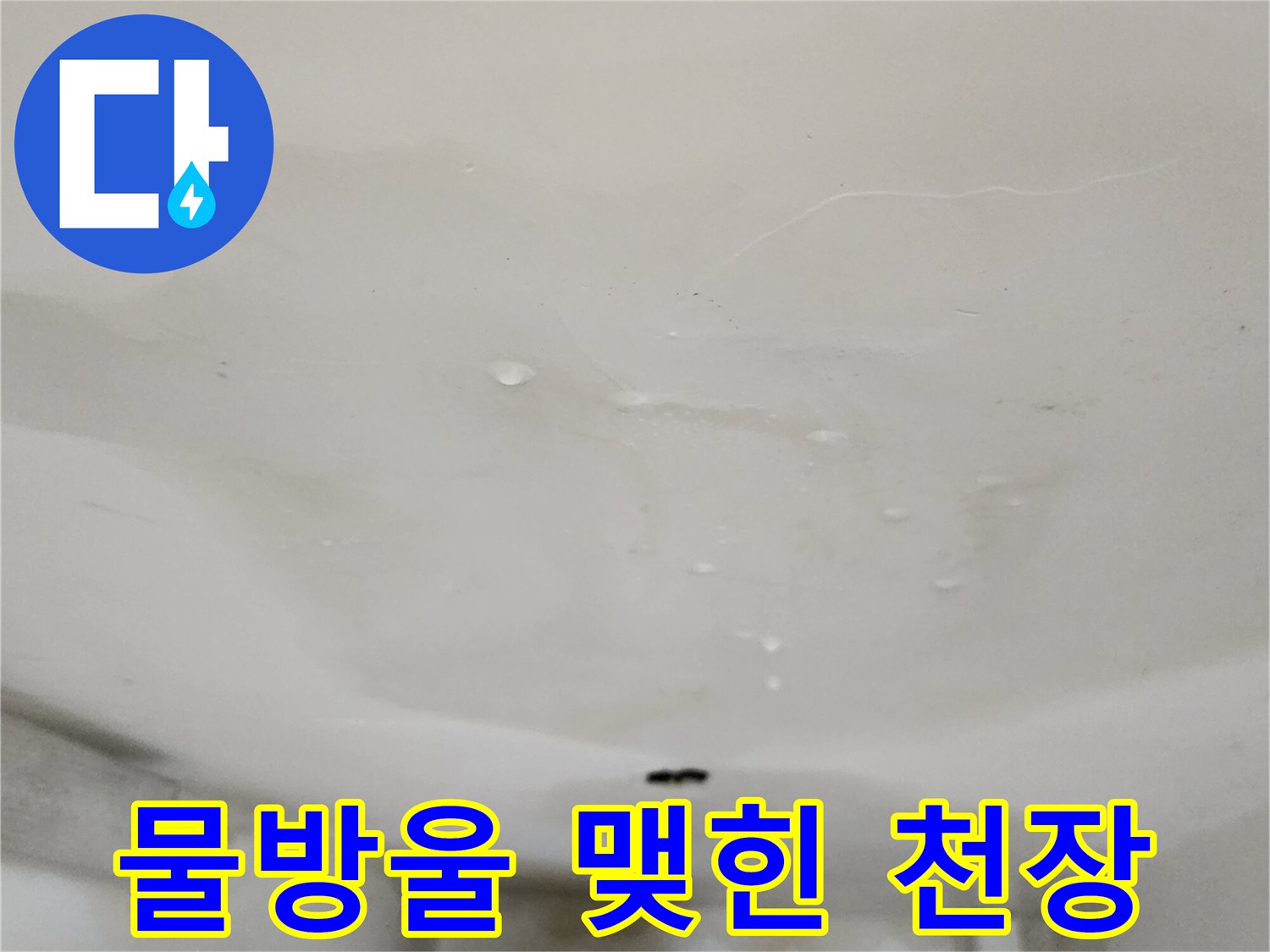 천장-내부-누수-물방울-상태